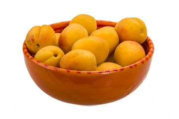 Naklejka na ściany i meble Yellow ripe apricots
