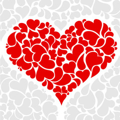 Obraz na płótnie Canvas flower and heart on wedding or valentine‘ day