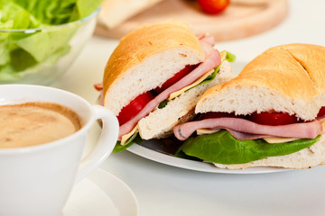 Italian panini sandwich