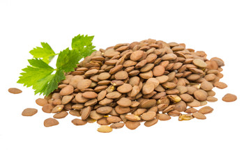 Isolated lentils