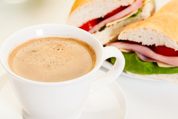 Italian panini sandwich