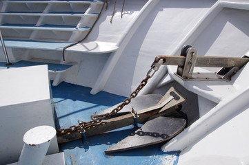 Ancre d'un bateau