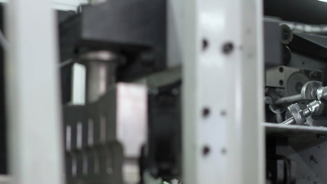 Production machine in motion