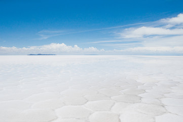 Fototapeta na wymiar Salar de Uyuni, sól mieszkanie w Boliwii