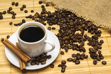 Coffee on the mat