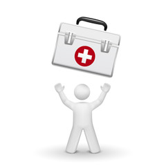 3d person looking up at a Medicine cabinet