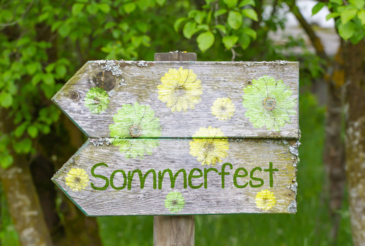Sommerfest Wegweiser