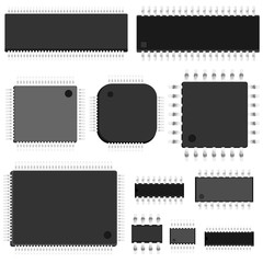 Set of vector chip.