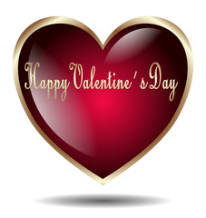 valentines heart isolated