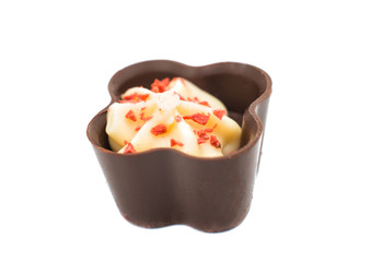 chocolate candy isolated