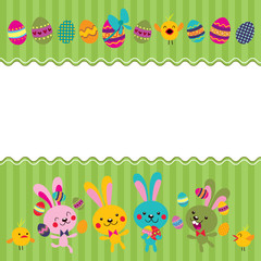 Happy Easter greeting card