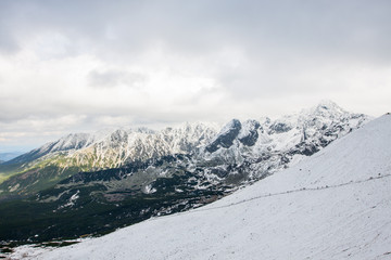 Polish Tatra mountains in winter