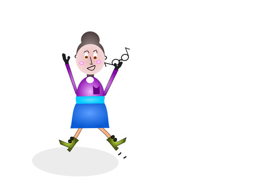 Frau, Sekret&auml;rin, b&uuml;ro, feude