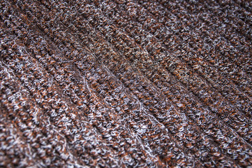 Brown heavy-duty carpet detail