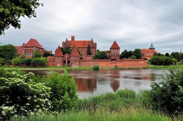 Naklejka na ściany i meble Zamek w Malborku, Polska