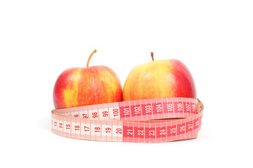 Apples and tape line