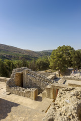 Fototapeta na wymiar archaeological site of Knossos Palace. Crete. Greece