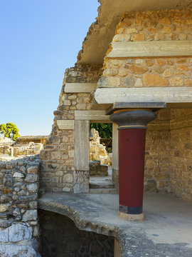 archaeological site of Knossos Palace. Crete. Greece