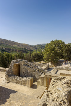 archaeological site of Knossos Palace. Crete. Greece
