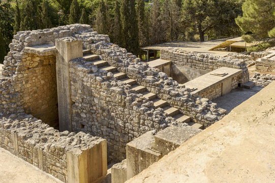 archaeological site of Knossos Palace. Crete. Greece