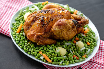 poulet entier roti et jardinière 4