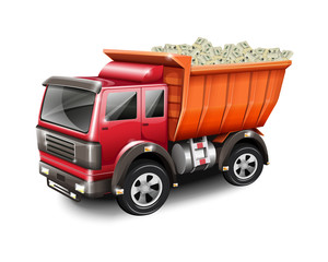 Truck With Money
