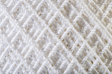 White Yarn close up
