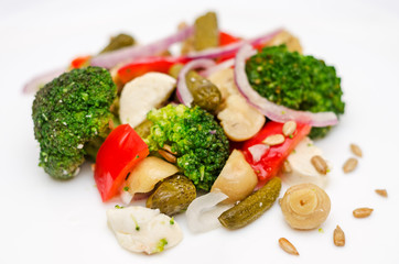 Broccoli salad close-up