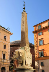 Piazza della Minerva  elephant by Bernini, Rome
