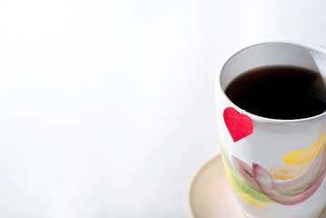 Heart tea cup