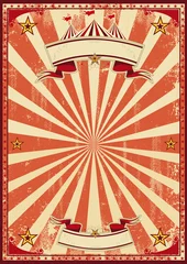 Poster Red circus retro © christophe BOISSON