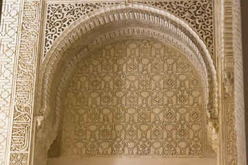 Arabic arches in Alhambra