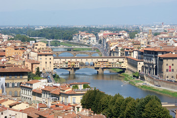 Fototapeta na wymiar Le Ponte de Vecchio à Florence