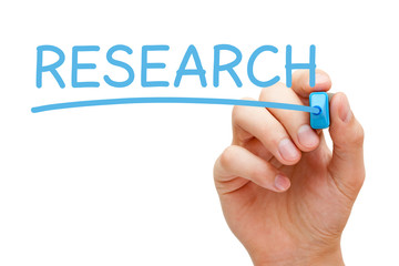 Research Blue Marker