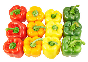 Colorful sweet bell peppers