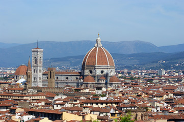 Fototapeta na wymiar Cathédrale Sainte Marie de la Fleur à Florence