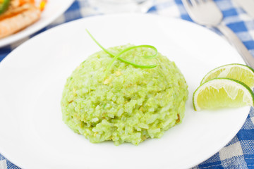 Creamy avocado rice