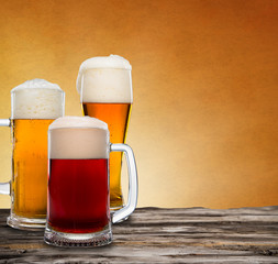 Still Life with a draft beer by the glass.