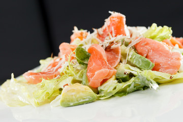 salad with salmon