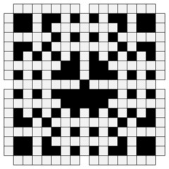 black and white crossword