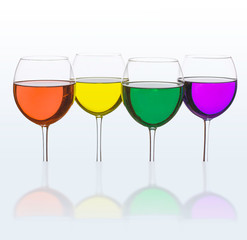 Colorful Wine Glasses