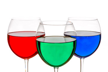 Colorful Wine Glasses
