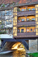 Fachh&auml;user auf der Kr&auml;merbr&uuml;cke in Erfurt