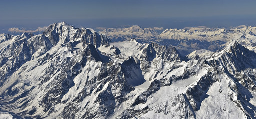 Fototapeta na wymiar Summit of Mont Blanc