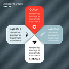 Modern vector template for your medical project