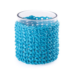 glass cup. Empty glass cup on a background