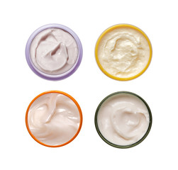 Cosmetics cream isolated on white