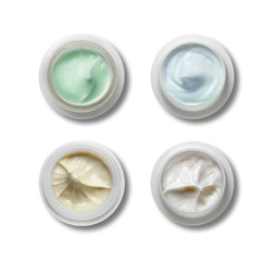 Cosmetics cream isolated on white 