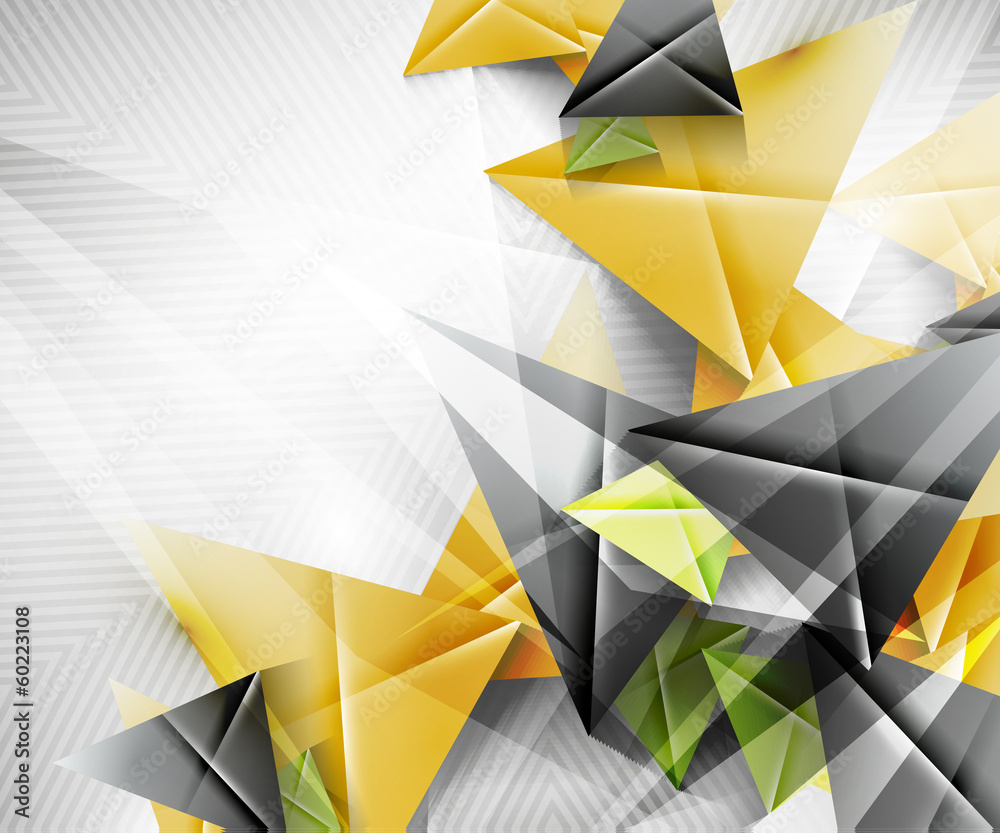 Poster Geometric shape abstract triangle background