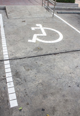 Fototapeta premium Disabled parking sign